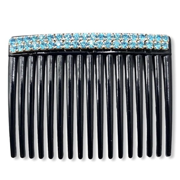 Unbranded Accessories - Women Rhinestone Blue Crystal Hairpin Wedding Bridal Hair Comb Hairpin Jewelry